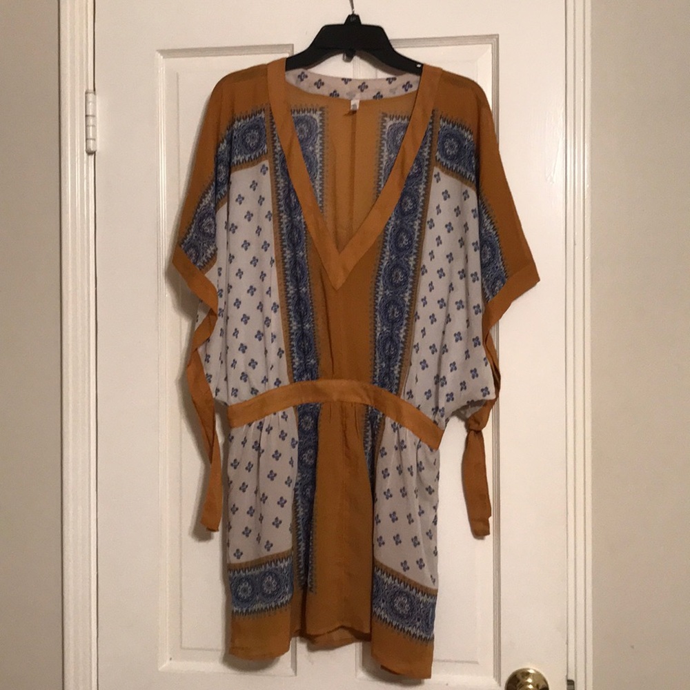 Free People Scarf Bandana Print Dress sz M